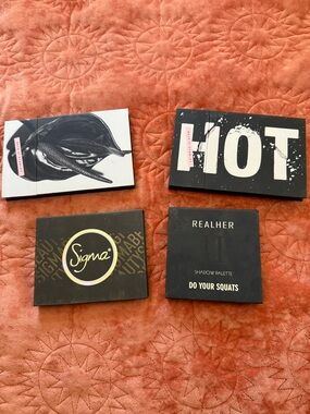 Makeup Eyeshadow Palette Lot - Sigma + RealHer (Black & White Packaging)